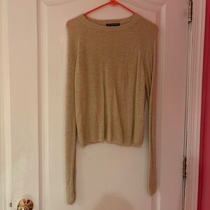 Brandy Melville Tan Knit Sweater